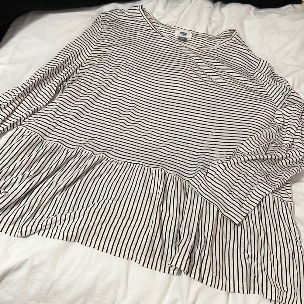 Long sleeve peplum top
